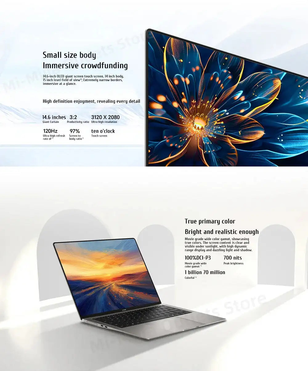 Honor MagicBook Art 14 Snapdragon Edition 1kg Ultra Thin Laptop X Elite 32G 1T 3.1K Eye Screen Notebook - Lootquake
