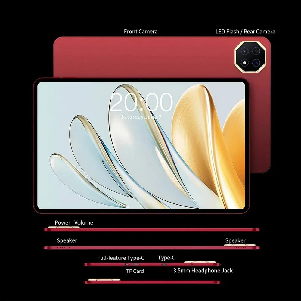 Nouvelle tablette Teclast T60 AI Allwinner A733 Octa-Core 12 pouces 2K HD TDDI écran 6 Go RAM 128 Go ROM Android 15 WiFi6 8000 mAh 13MP + 5MP