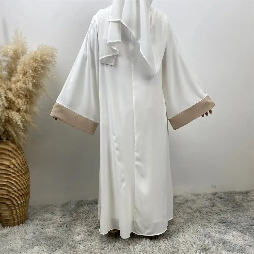 Vestido de fiesta musulmán Eid para mujer, Abaya de Ramadán, vestido largo falso de dos piezas, marroquí, Dubái, Turquía, bata Jalabiya 2024