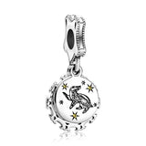 MINISO Charms de plata de ley 925 para pulseras originales de Harry Potter de 3 mm, colgantes para mujer, joyería DIY, regalos