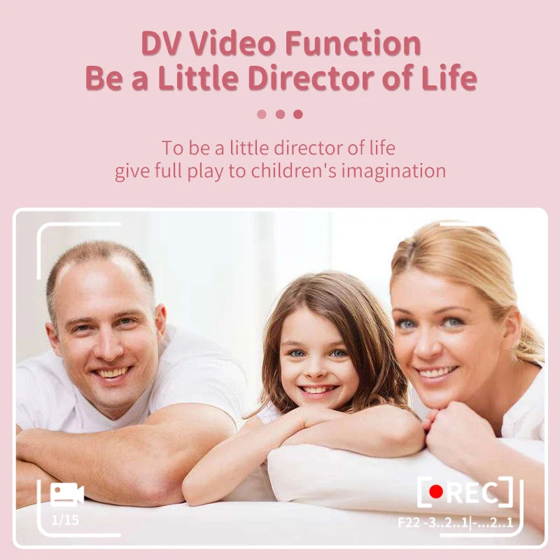 Kids Instant Print Camera Thermal Printed Camera Children Digital Camera Video Toy Birthday Gift 32G Memory Card