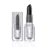 Rouge à lèvres pailleté waterproof, brillant à lèvres noir sexy, teinte brillante, cosmétiques, maquillage pour les lèvres d'Halloween
