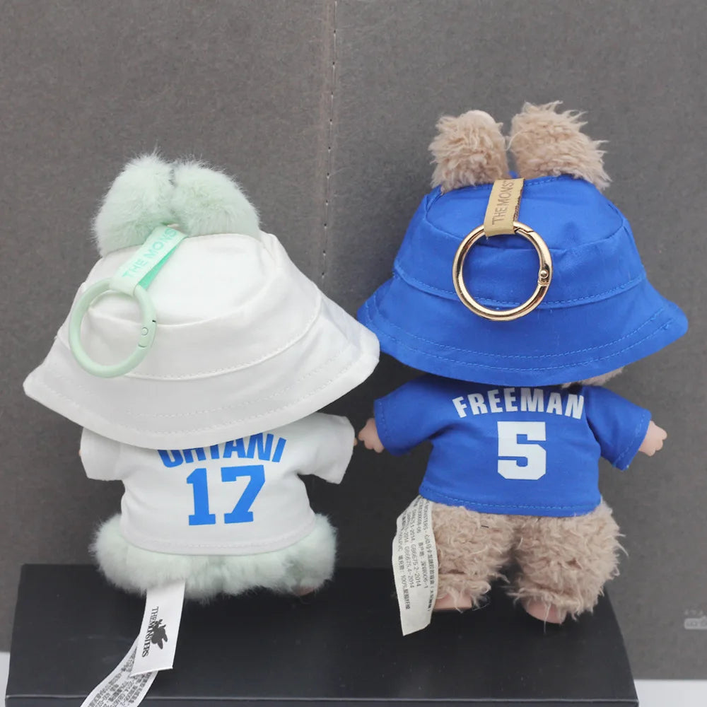 Vêtements de poupée Labubu 15/17 cm, vêtements de baseball numéro 17, accessoires de poupée DIY pour enfants, cadeau