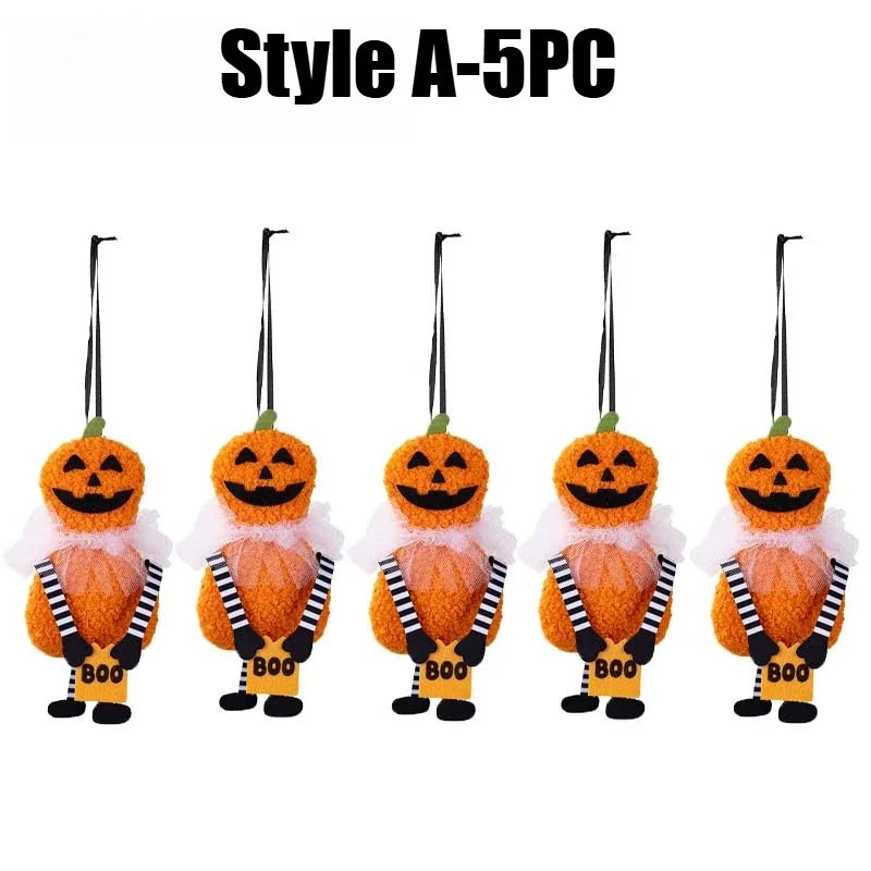 DIY Halloween Hanging Ornaments Fabric Pumpkin Ghost Skull Bewitching Decor Home Party Spooky Season