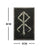 Embroidered Northern Europe Viking Compass Patches Rubber Viking Valknut Norse Runic Odin God Runes Glow In Dark - Lootquake