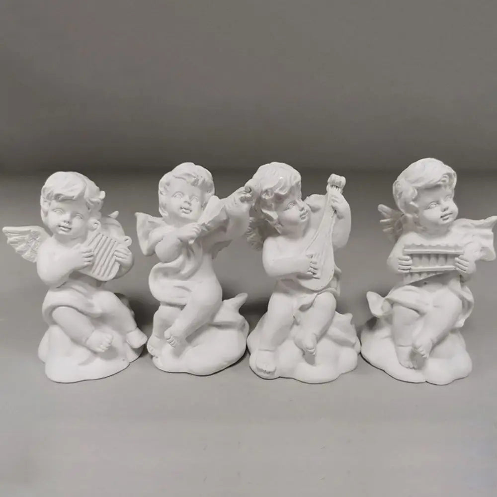 Crafts Desktop Ornament Drawing Practice Greek Mythology Statue Mini Cupid Figurines Plaster Sculpture Angel Gypsum Portraits