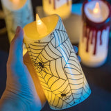 Bougie électronique amusante pour Halloween, décoration d'intérieur, lampe LED, arrangement créatif, veilleuse