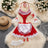 Red Christmas Sexy Lingerie Shawl Set Halter Jumpsuit Lace-up Cosplay Costume New In Women Clothes Skinny Bodysuit Suit Hotsweet - Lootquake