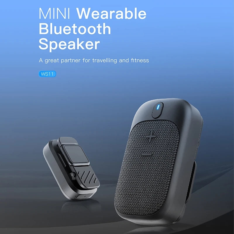 Altavoz Bluetooth portátil para exteriores, altavoz portátil de llamadas Bluetooth con soporte magnético para ciclismo, senderismo y correr.