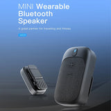 Altavoz Bluetooth portátil para exteriores, altavoz portátil de llamadas Bluetooth con soporte magnético para ciclismo, senderismo y correr.