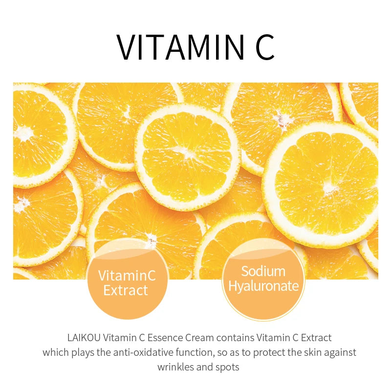 Crema facial con vitamina C para hidratar, blanquear, iluminar, reparar, esencia antienvejecimiento, cuidado facial de la piel. Contiene