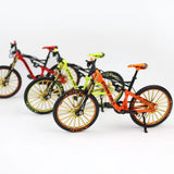 Creative Alloy Bicycle Model Ornament Mini Metal Bike Toy Collectible