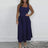 Spring Summer Sleeveless Tank T-shirt Dress Women Sexy U Neck Loose A-Line Long Dress Casual Solid Comforty Simple Party Dresses - Lootquake
