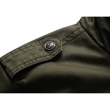 Men Work Jacket Spring and Autumn 2024 New Solid Color Retro Embroidery Outdoor Camping Windproof Coat Men Slim Fit windbreaker - Lootquake