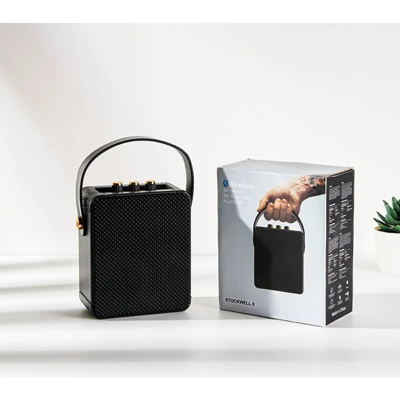 Altavoz Bluetooth inalámbrico pequeño, portátil, para exteriores, con barra de sonido de graves