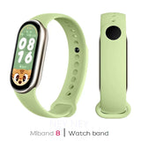 Correas deportivas para Xiaomi Mi Band 8-9 NFC, repuesto de pulsera de silicona Mi Band 9/8, resistente al agua, accesorios para Mi Band 9