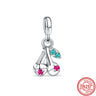 Nuevos anillos de plata 925 con diseño de dos anillos, conectores, dijes, cuentas, compatibles con pulseras originales Pantaro Me, joyería DIY para mujer.