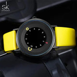 Shengke Women Creative Wristwatch Ladies Watches Yellow Leather Band Best Gifts Wristwatches Clock Montres Femme Reloj Mujer - Lootquake