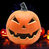 Halloween Hollowed-out Pumpkin Ornament Decor LED Scene Layout Tabletop Decoration Halloween Thanksgiving Gifts, No Battery