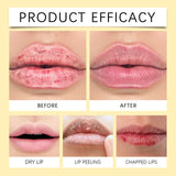 Bálsamo labial con vitamina C para eliminar las ojeras, aclarar la melanina, mascarilla labial, exfoliante, atenuar las líneas de expresión, piel muerta, hidratar, iluminar, reparar, cuidado labial.