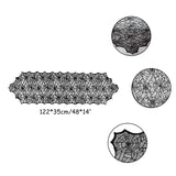 Halloween Decoration Lace Spider Web Skeleton Skull Tablecloth Black Fireplace Mantel Scarf Event Party Decoration Supplies