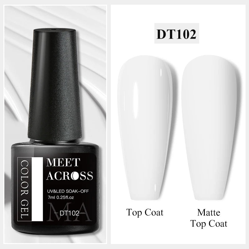 7ml Milky Jelly White Gel Nail Polish Natural Luster Long Lasting Nail Art All for Home DIY Manicure Soak Off UV LED Gel Vernis