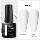 7ml Milky Jelly White Gel Nail Polish Natural Luster Long Lasting Nail Art All for Home DIY Manicure Soak Off UV LED Gel Vernis