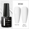 7ml Milky Jelly White Gel Nail Polish Natural Luster Long Lasting Nail Art All for Home DIY Manicure Soak Off UV LED Gel Vernis