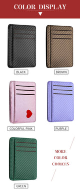 Ultra-thin PU Leather Wallet Credit Card ID Card Holder Male Business ID Card Case for Male And Female Card Holders