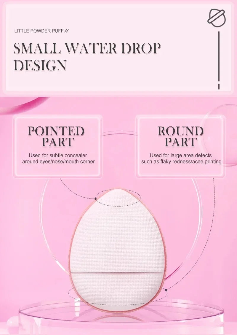 5/10 unidades de mini esponjas para base de maquillaje con cojín de aire, corrector facial, crema BB, aplicador cosmético, herramientas de maquillaje.