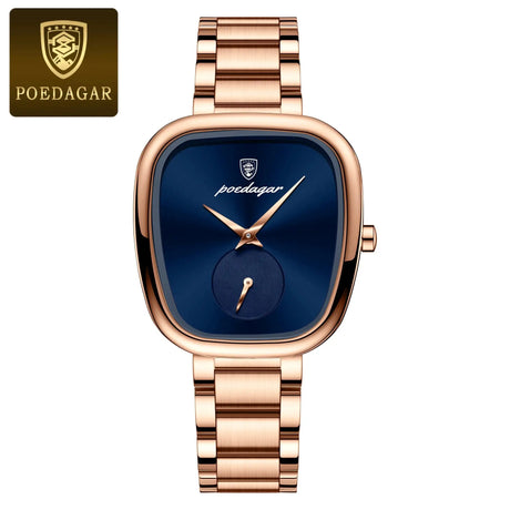POEDAGAR Luxury Watch for Woman Waterproof Stainless Steel Quartz Ladies Watch High Quality Women's Watches Elegant Female Clock - Lootquake
