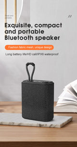 EBS-300 5W Mini Portable Bluetooth Speaker Fabric  Mesh TF Card Music Box IPX6 Waterproof For Phone  PC  Taplet  Palyer