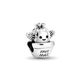 Nuevo dije de rana perezosa de plata 925 con forma de animal, pato, cerdo, oso, compatible con pulsera original, decoración, colgante para mujer, regalo de joyería