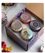 Velas aromáticas de osmanthus y gardenia con pétalos. Pequeñas velas aromáticas románticas para cumpleaños de niñas. Aromaterapia para el hogar.