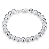Pulsera de plata de ley 925 con dije de moda para hombre y mujer, cadena de cuerda trenzada, joyería fina, regalo de boda, fiesta y Navidad.