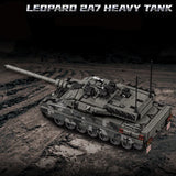 Military WW2 MOC Leopard 2A7 Army Main Battle Tank Soldiers Building Blocks Bricks M1 T90M Tank Set For Children Boys Gifts - Lootquake