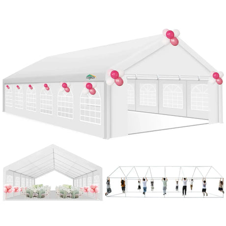 20x40FT Party Tent Heavy Duty, Wedding Tent, Event Tent for Parties, with 8 Removable Sidewalls, 20x40 Tent Carpas para Fiestas - Lootquake