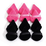 10/12 Pcs Triangle Powder Puff Wet Dry Use For Loose Powder Liquid Cosmetic Soft Plush Powder Puff Makeup Foundation