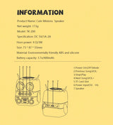 Wireless Bluetooth Speakers TK-200 Desktop Decoration Portable Outdoor Smart Music Player IP65 Waterproof Support TF Card