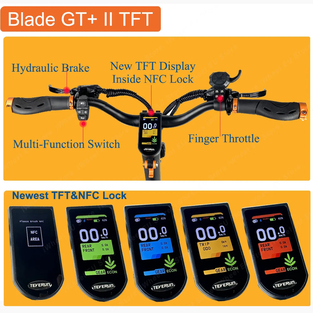 EU Stock Newest Blade GT II 60V 26Ah Blade GT+ II 60V 35Ah Dual Motor 1600W*2 Newest Blade GT/GT+ II Electric Scooter