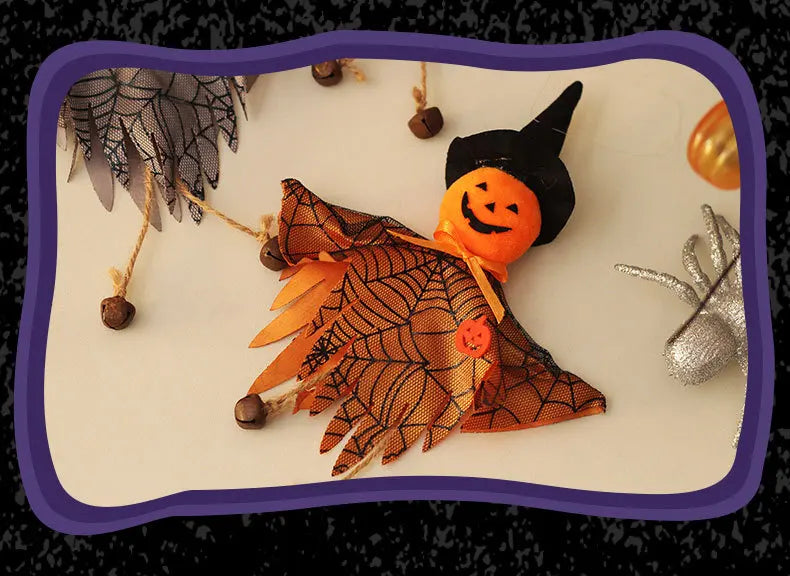 Halloween Decorations Doll Bar Decor Pumpkin Ghost Witch Pendant Scary Halloween Kids Gift Halloween Party Decoration for Home