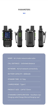 BINQI-K6 GXINPOC Platform Global -4G POC walkie talkie, 5000kilometers remote , global policecivilian fleet walkie talkie(free)