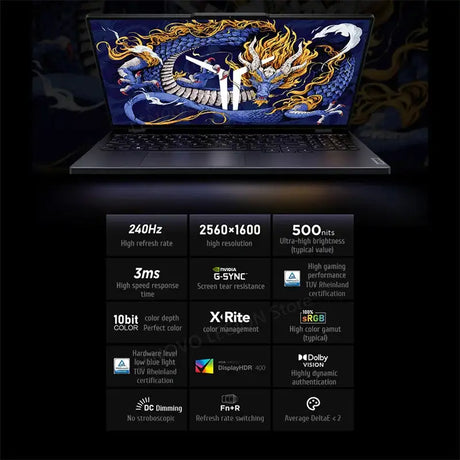 Lenovo Legion Y9000P Gaming E-Sports Laptop 2024  RTX 4060 Intel i9-14900HX 16" 16/32/64G RAM 1/2T SSD 2.5K 240Hz Notebook PC - Lootquake