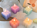 Bubble Candle Cube Fragrance Candles Handmade Scented Candle Soy Wax Candle Set for Home Decoration Wedding Party Birthday