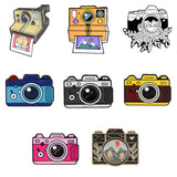 Exquisite Color Camera Brooch VCR Outdoor Travel Alloy Lapel Pin