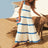 Spaghetti Strap Wave Striped Long Dress Women Square Neck Chic Contrast Sleeveless Beach Dress Flowy Large Swing Maxi Dress - Lootquake