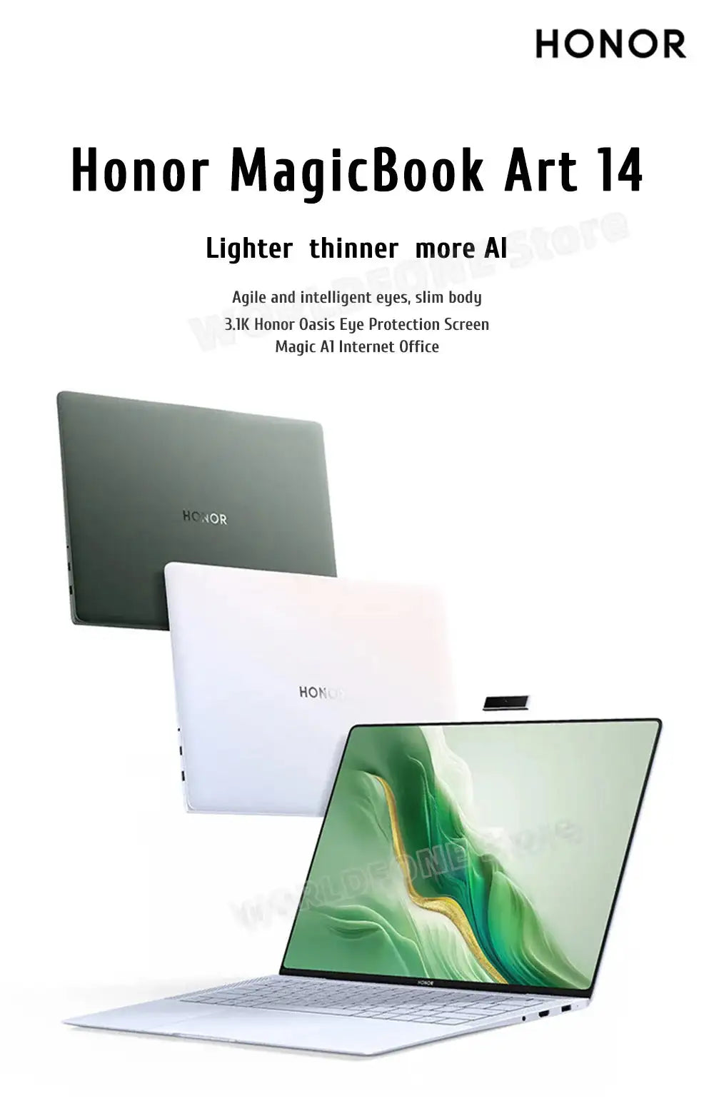 Honor Laptop MagicBook Art 14 Ultra5 125H/Ultra7 155H 16GB/32GB 1TB SSD 3.1K Screen Notebook - Lootquake