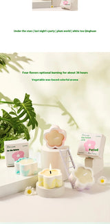Vela de aromaterapia para habitación de niña, lámpara de aromaterapia con aroma a sensación de ambiente, vela de cumpleaños con regalo de mano, fragancia para el hogar