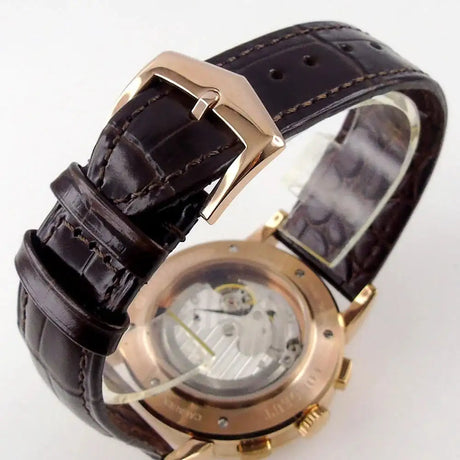 Corgeut Multi Functional Watch Automatic Mechanical Watch for Men 42mm Day Date Month Year Day/Night ST1655 Movt Polished Case - Lootquake