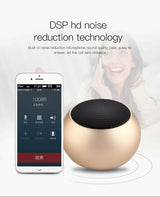 Altavoces inalámbricos Bluetooth TWS manos libres, altavoz portátil para teléfono celular, pequeño subwoofer, caja de sonido de graves, mini caja de sonido de metal